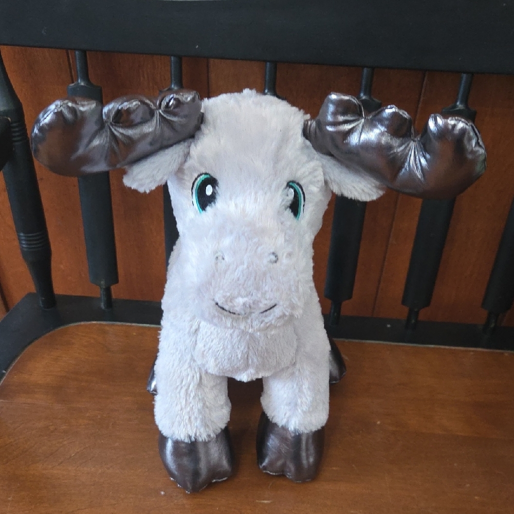 Build-A-Bear Plush Moose with Brown Antlers